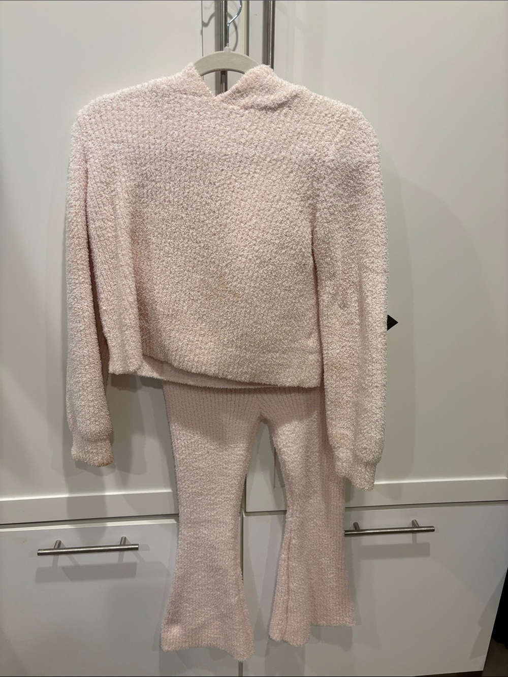 Target Pink Plush Hoodie and Flare Pants Matching Set